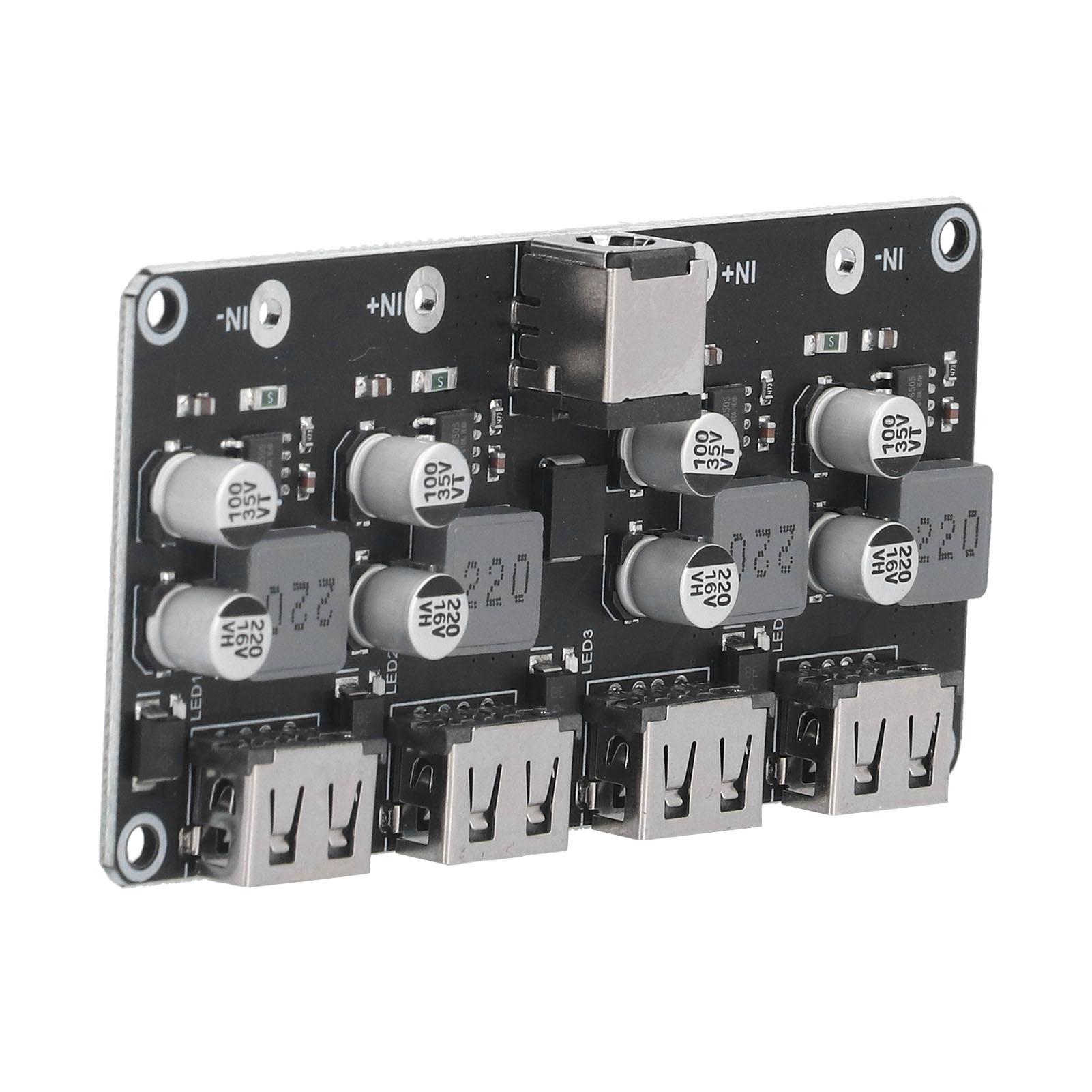 

Модуль понижувального перетворювача постійного струму 4-канальний для швидкої зарядки QC2.0 QC3.0, USB плата для заряджання мобільного телефону