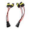2Pcs 9005 9006 Male To Female One To Two Splitter Wires Harness for Car Headlights Retrofit
