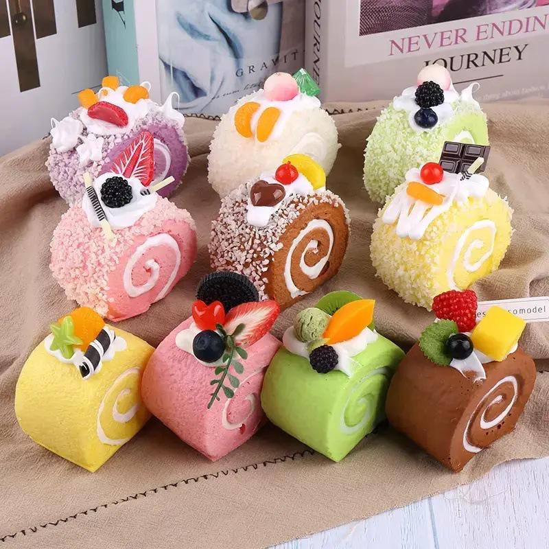 Swiss Roll Model Cake Cream Ornament - Newcomer Exclusive for DIY Decoration