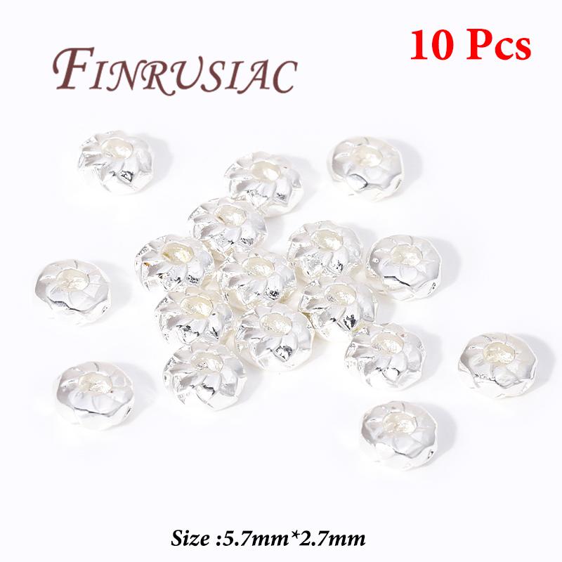18K Gold Plated Metal Beads,Spacer Beads For Bracelets,Separator For Bead,DIY Jewelry Accessories,Necklace Bead Findings
