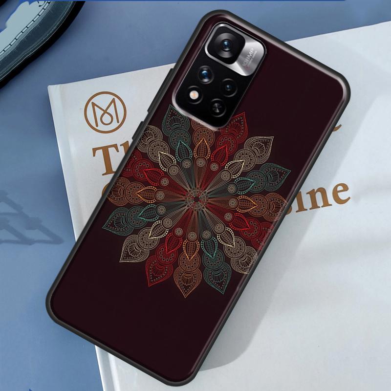 Flowers Mandala Floral Case For Xiaomi Redmi Note 14 13 11 9 10 12 Pro 9S 10S 11S 12S Redmi 10C 12C 13C 14C Cover