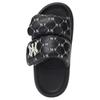 MLB Slipper Diamond Pattern Thick Sole Non-Slip Slide Sandals Unisex Footwear Black 3ALPBPL43-50BKS
