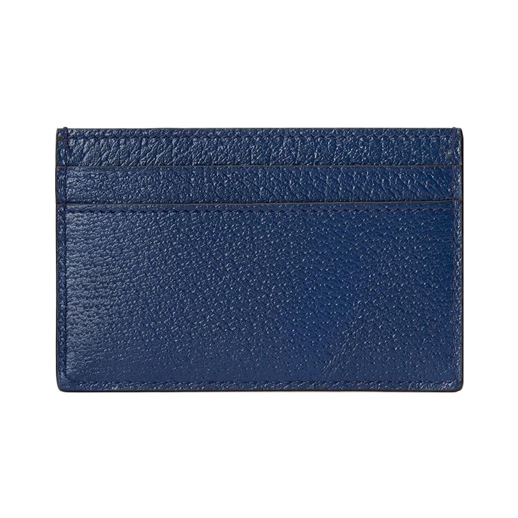 Gucci Double G Logo Short Leather Wallet Card Holder Men Wallets Navy-Blue 657588-1T56F-4236