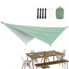 3.4x2.6m Waterproof Camping Awning Sun Shade Sail Outdoor Garden Swimming Pool Awning Camping Hiking Sun Shelter Tent Sunshade