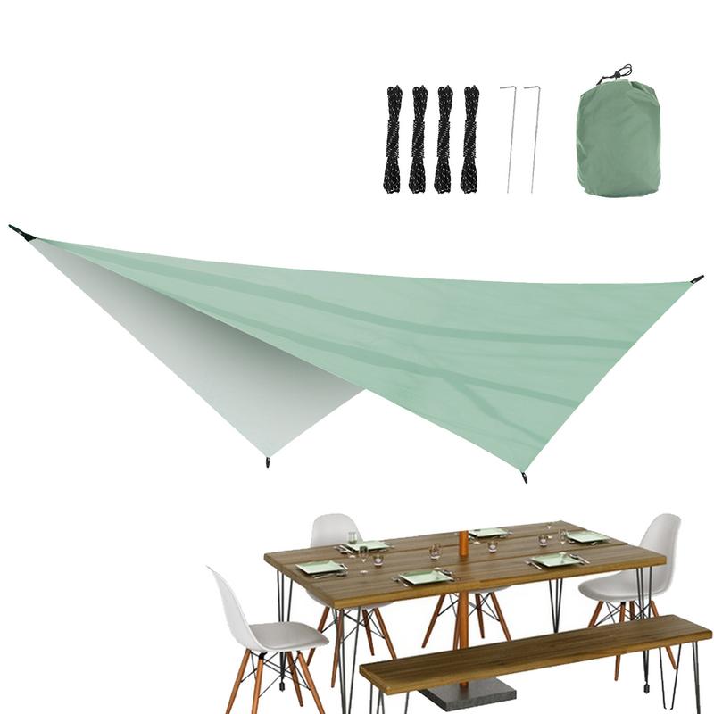 3.4x2.6m Waterproof Camping Awning Sun Shade Sail Outdoor Garden Swimming Pool Awning Camping Hiking Sun Shelter Tent Sunshade