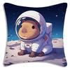 Cute Cartoon Capybara Pillow Case For Bedroom Car Cafe Room Soft Living Room Sofa Decor Pillow Case