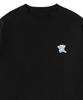 GRAVER [Unisex] Small Cloud Bear Smile Sweatshirt_Black