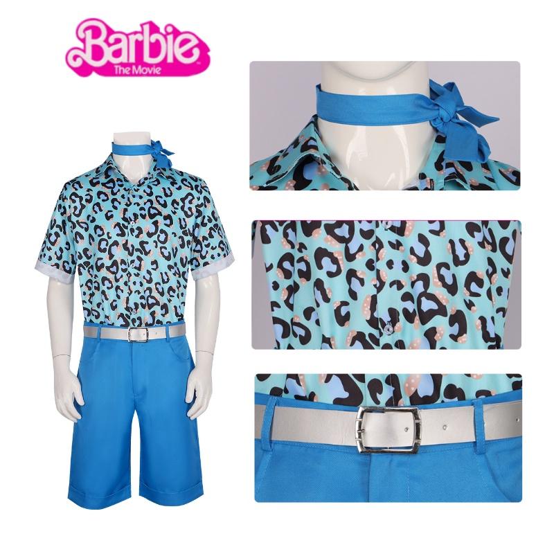 2023 Barbie Cosplay Costume Ken Blue Anime Set Halloween Outfit Polyester Fabric Popular Movie Theme Available In Multiple Sizes