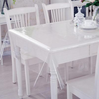 Tischmatte Rechteckige PVC-Tischdecke Teppich Silikon Weichglas Teppich Wasserdicht Transparent Tischabdeckung für Zuhause Küche Esszimmer 20c