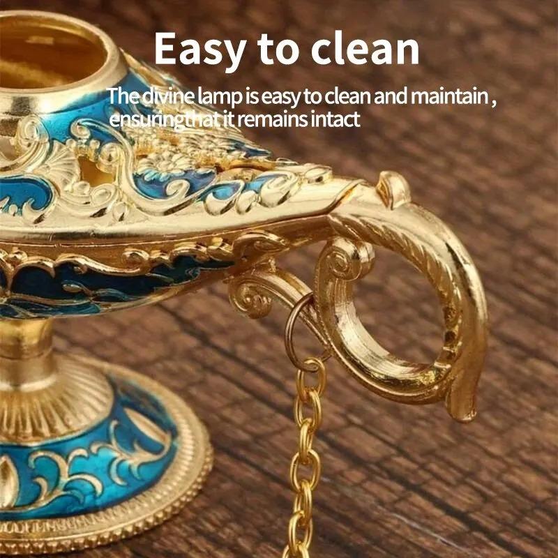 D2 European Russian Ornaments Wish Lamp Aladdin Light Decoration Vintage Home Decoration Tabletop Decoration Party Decor Crafts