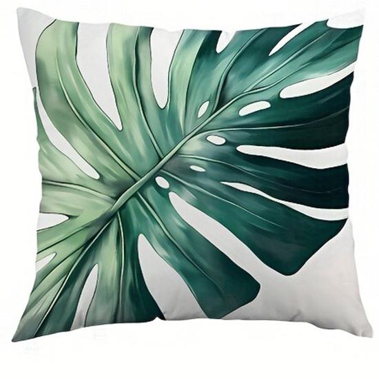 

Весенняя природа зеленая растительность листья наволочкаПодходит для дивана автомобиля спальни декоративная наволочка на подушку 16x16Inch