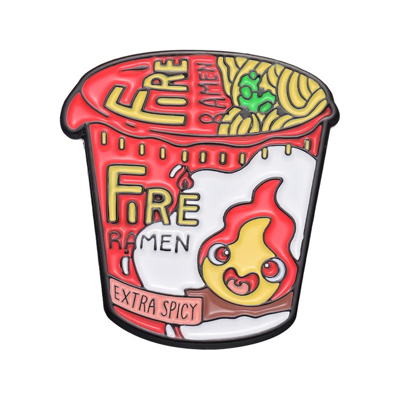 Charming Milk And Chili Sauce Brooch Ideal For Fashionforward Individuals
