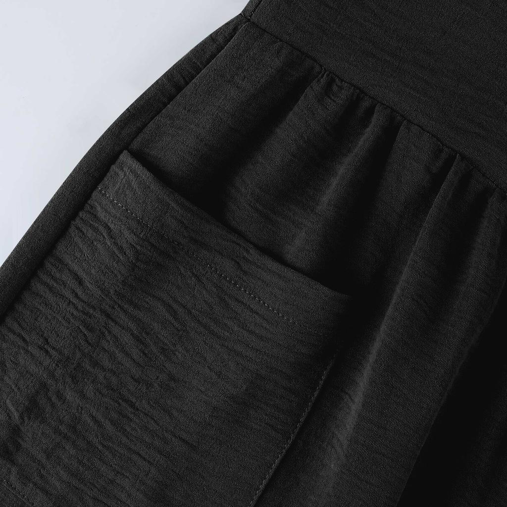 Women Fashion Summer Casual Up Sleeveless Loose Wide Leg Jumpsuit