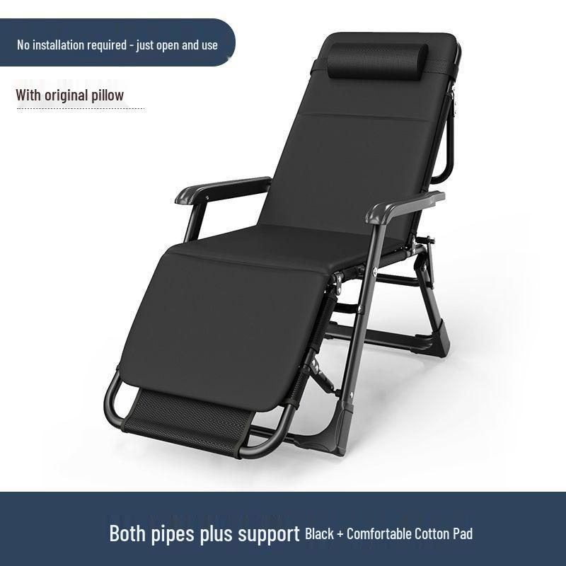 Portable Folding Lounge Chair: Reclining Sofa Bed for Home and Balcony