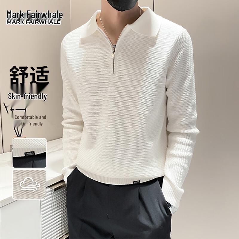 Mark Fairwhale Men's American Minimalist Mock Neck Sweater
