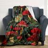 Bunte Pilz-Print Flanelldecke Hohe Qualität Warm Bequem Decke für Alle Jahreszeiten Perfekt für Geschenke Heimdeko