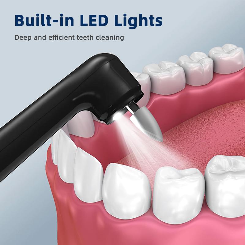 Electric Tooth Polisher Set Teeth Lightening Teeth Lightening for Family Use with 5 Polish Heads & Modes Mouth Tartar Polishing