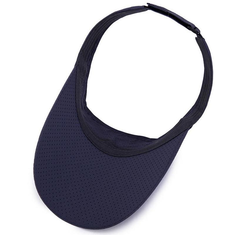 Summer Breathable Air Sun Hats Men Women Adjustable Visor Uv Protection Top Empty Solid Sports Tennis Running Sunscreen Cap Hat