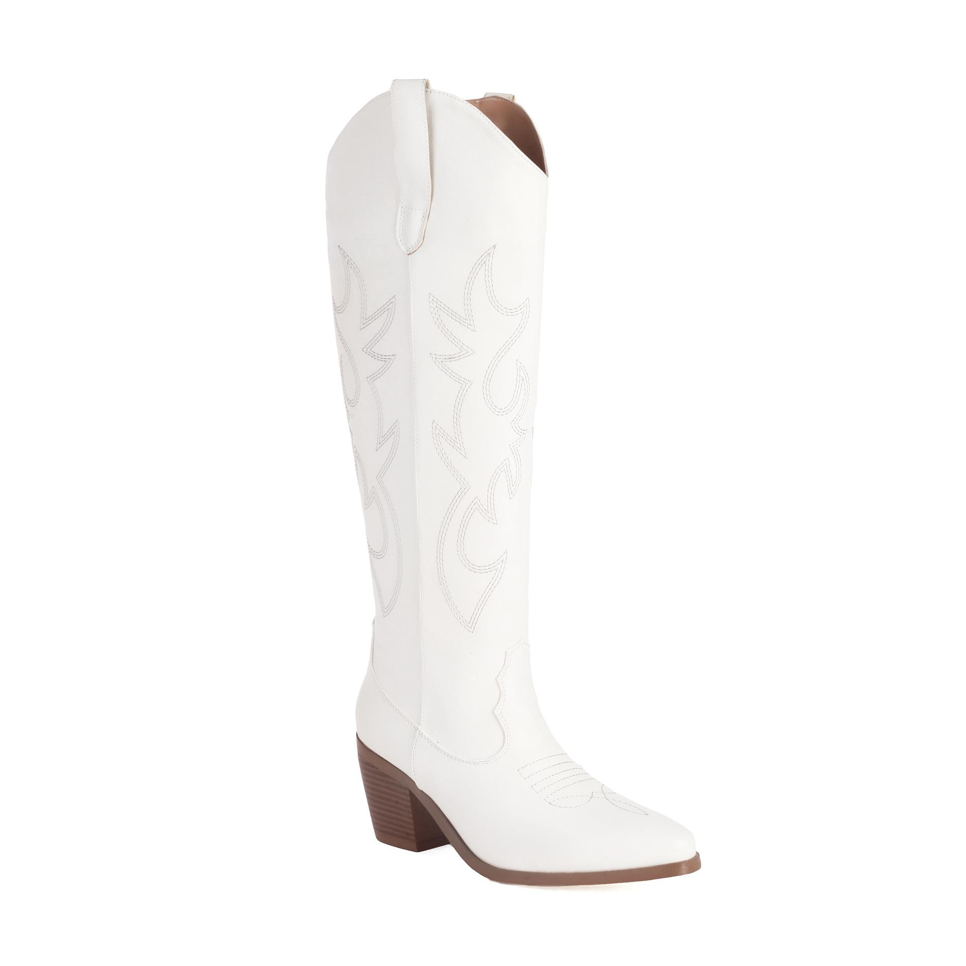 Large Size Women`S Boots Western Cowboy