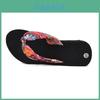 Elegant Women Summer Flip Flops Wedge Heeled Platforms With Comfortable Beach Shoes