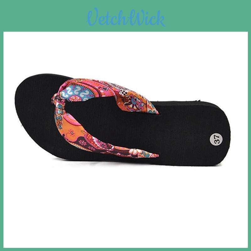 Elegant Women Summer Flip Flops Wedge Heeled Platforms With Comfortable Beach Shoes