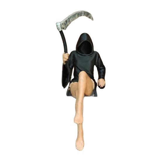 Gothic Desktop Sculpture Handmade Art Ornaments Mysterious Fantasy Figure Halloween Theme Garden Shelf Decoration