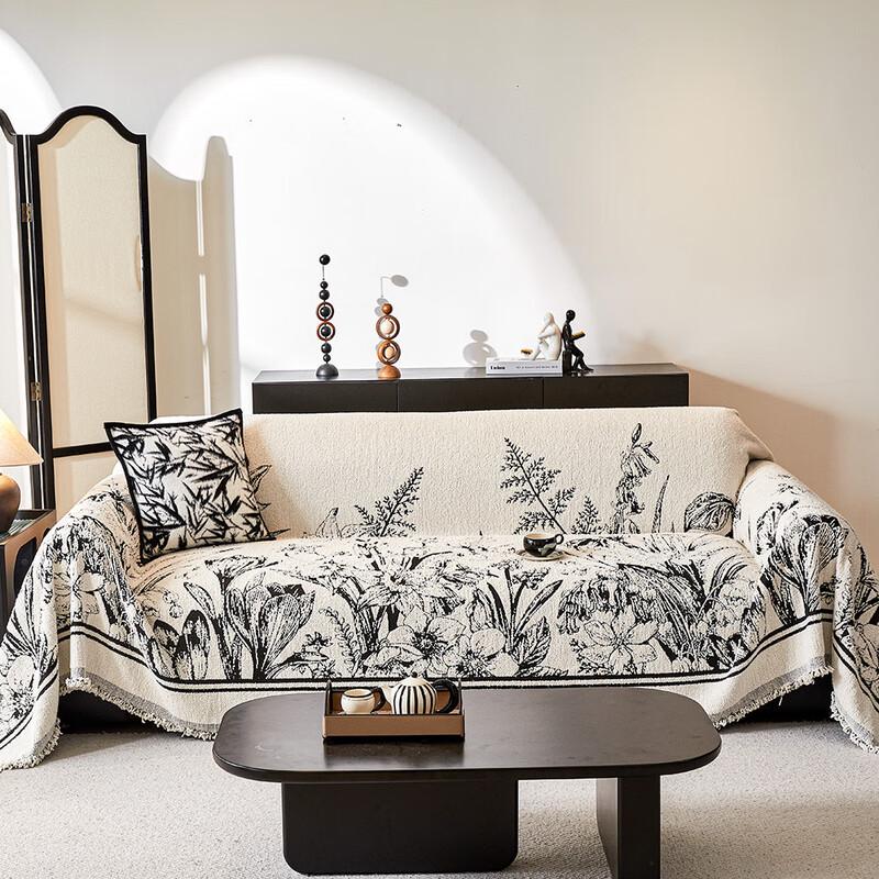 Chang Baosen Simple Floral Thickened Sofa Cover