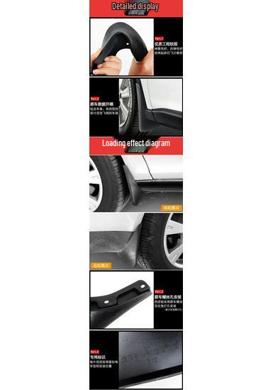 Changan Ouliwei X6 Mudguard 1.2L/1.4L Front & Rear Wheel Mud Flaps Ouliwei 1.2L Durable Frost-resistant
