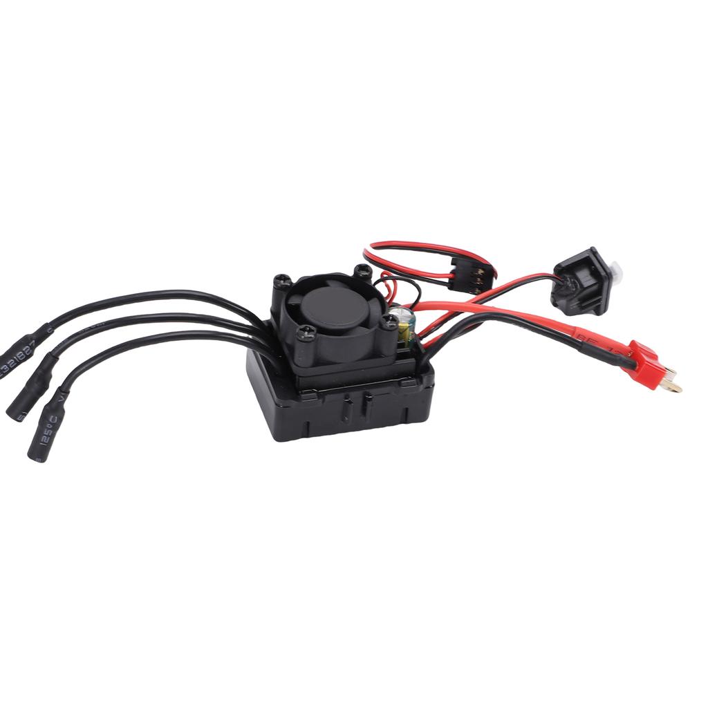 35A Brushless ESC for 1Celsius16 1Celsius14 RC Car, with Cooling Fan, Waterproof Rugged Design,  CelsiusNiMH Cutout, 120A Burst Current for Motors