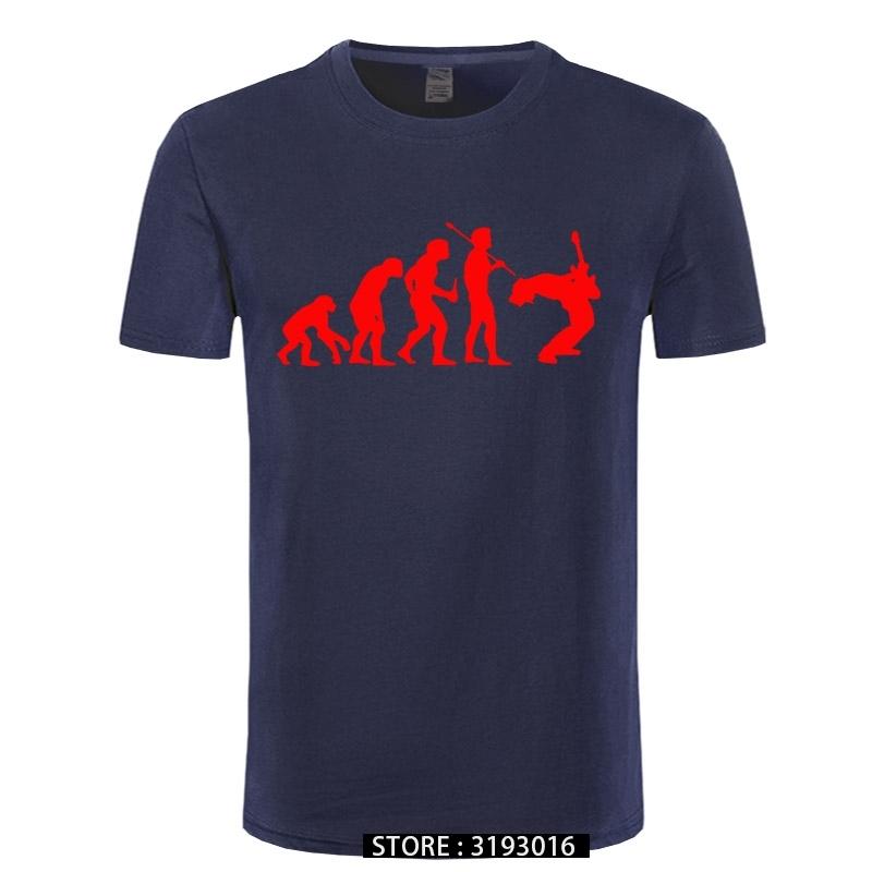 Funny Guitarist T Shirt Evolution Of a Guitarist Music Rock Guitar Musician Band Metal Mens Tshirt 31 Colors Unisex Cool Tees