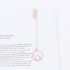 Book Clips Marker of Page Book Tag Pagination Mark Peach Heart Metal Bookmark Pendant Bookmark