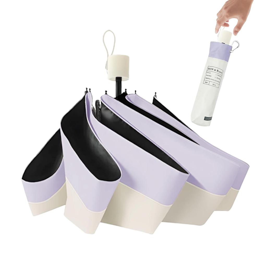 by a practicing dermatologist lightweight at Folding Parasol with UV Light Suitable for Sun and Includes Storage UV Heat Sun Rainy Season Unisex x