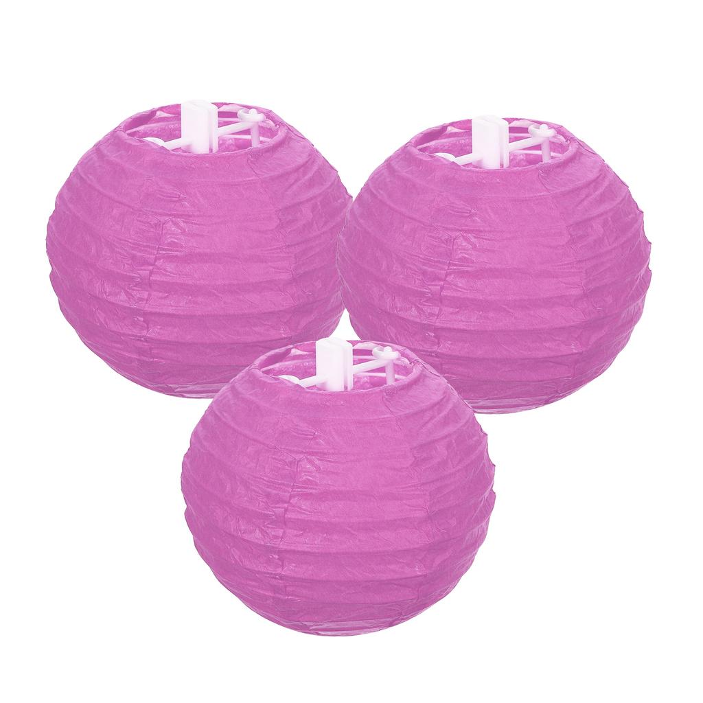 3 Pack Round Paper Lanterns Decorative Hanging Lanterns Lamp Party Decorations for Birthday Wedding Bridal Shower Home Decor