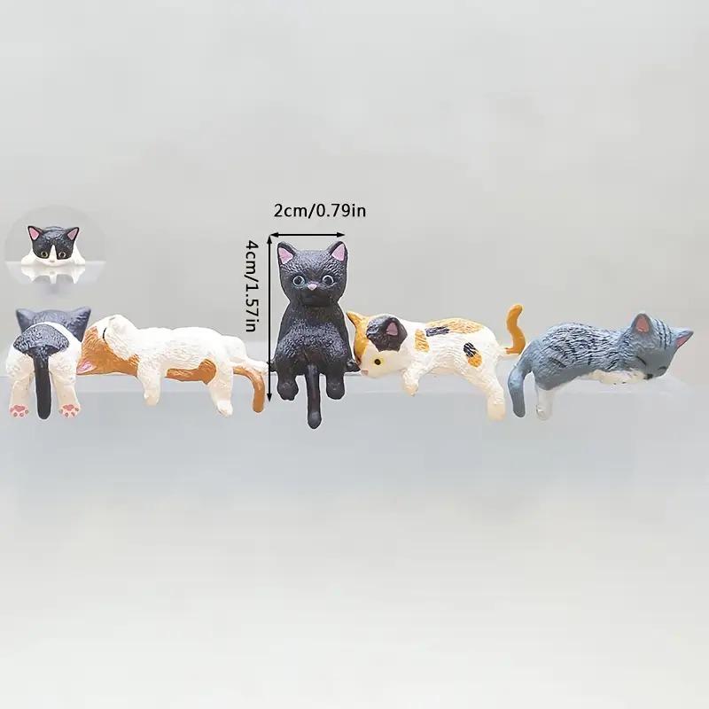 Edge Cat Computer Water Cup Car Edge Decoration Cream Glue Accessories Small Ornaments Figurines & Miniatures