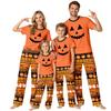 Family Matching Halloween Print Pajama Set Short Sleeve Top and Pants for Parent and Child