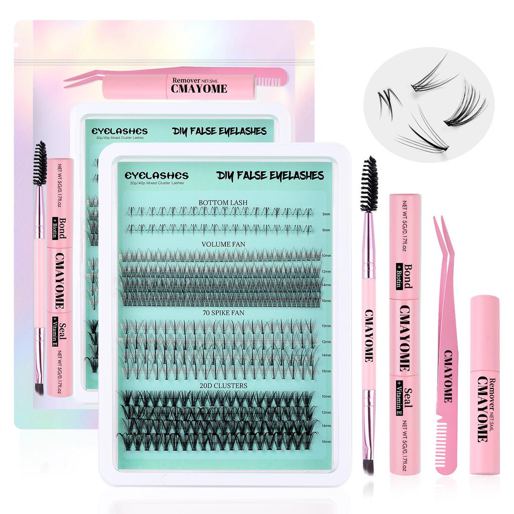 404 Clusters Mix And Match Simulation Natural False Eyelash Set Diy Segmented Multi-Hair Flame Lower Eye Eyelashes