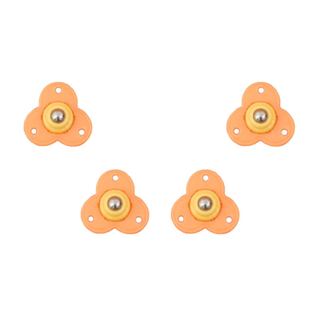 4PCS Self Adhesive Castor Wheels Mini 360 Degree Rotation Universal Pulley for Bottom