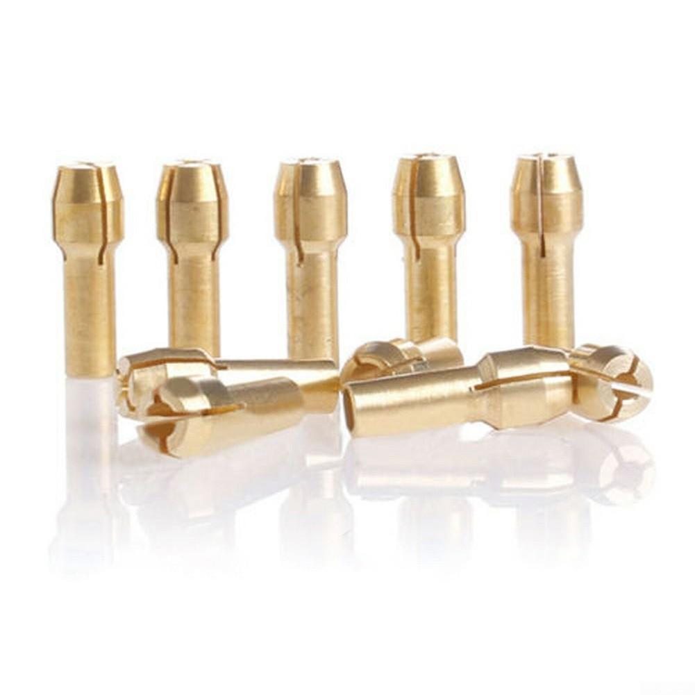 10pcs Electric Grinder Chuck Drill Chucks Collet Mini Grinder Copper Chuck