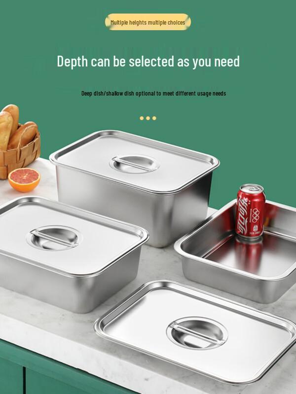 Wuhe 304 Stainless Steel Flat Square Tray