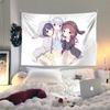 Cute Girl Tapestry Wall Hanging Home Decor for Bedroom Living Room Dorm Three Cute Character Aesthetic Trendy Wall Art