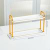 Countertop Organizer Rack Bathroom Decorative 2 Layer Storage Shelf Perfume