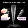 Professional Nail Double Forms ABS Crystal Tip For Quick Length Extension Durability At Home Salon Manicure Nail Mold