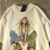 Pure Cotton American Character Print Short-sleeved Summer New T-shirt Design Casual Loose Top