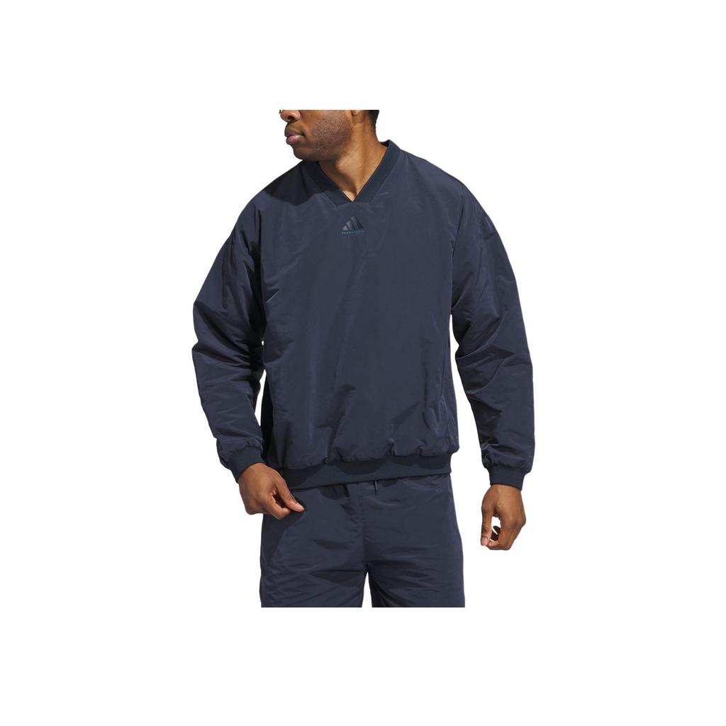 Adidas The 2024 Collection Chapter 03 Basketball Vintage Street Style V-Neck Pullover Long Sleeve Sweatshirt Unisex sweatshirt Night-Sky-Blue IW5628