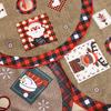 Christmas tree skirt, creative and exquisite printed Santa Claus tree bottom decoration Christmas supplies decorations