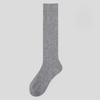 Female Spring and Autumn Solid Color Double Needle Micro Pressure Show Thin Leg Pile Socks