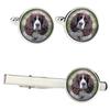 English Springer Spaniel - Cufflinks and Tie with Your Photo, a Suit Decoration, Men's Jewelry from the Brand.
