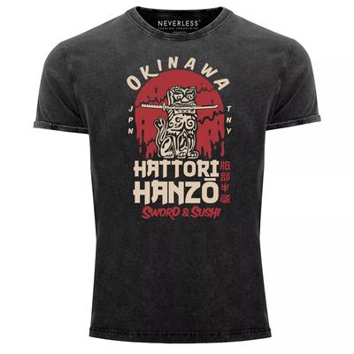Camiseta Hattori Hanzo Espada Y Sushi Okinawa Japón Personajes
