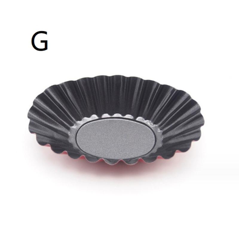 Muffin-Form Kohlenstoffstahl Eierkuchen-Formen Mini Antihaft-Kuchenform Wiederverwendbar Kreative Tartlet-Backform Pizzaform