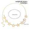 Ingemark Vintage Simple Hollow Out Pentagram Star Belly Waist Chains Women Punk Hip Hop Adjustable Body Accessories New Jewelry